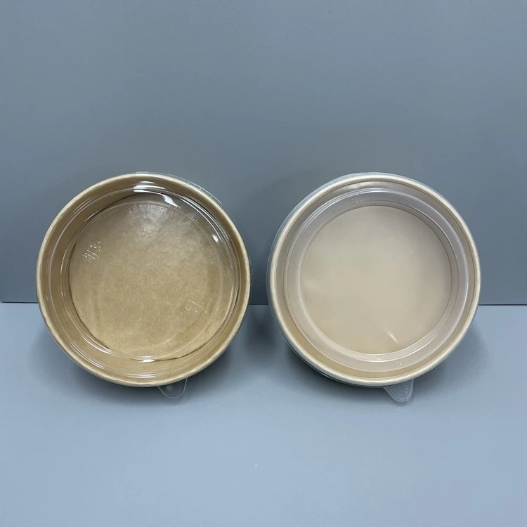 paper bowl with pet，pp lid_