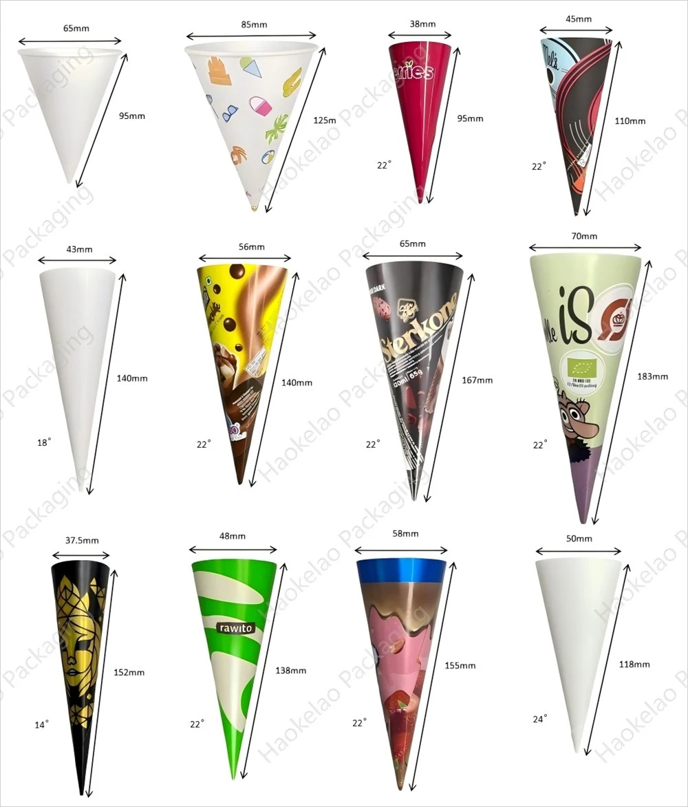 Conical Cup sizes 1 Conical Cup sizes 1